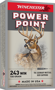 Winchester Ammo Power-point, Win X2432           243     100 Pp           20/10