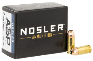 Nosler Assured Stopping Power, Nos 51285    9mm          115 Jhp            20/20 Nosler Assured Stopping Power, Nos 51285    9mm          115 Jhp            20/20