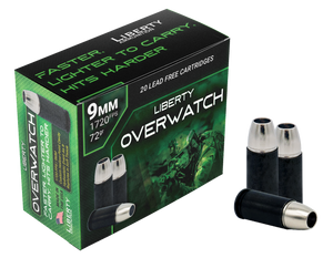 Liberty Ammunition Overwatch, Liberty La-ow9mm-72-1700  9mm  72g Overwatch 20/50 Liberty Ammunition Overwatch, Liberty La-ow9mm-72-1700  9mm  72g Overwatch 20/50