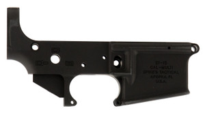 Spikes Tactical STLS045 No Logo Stripped Lower Receiver for AR-15 * Multi-Caliber 7075-T6 Aluminum, Black Anodized Finish Spikes Tactical STLS045 No Logo Stripped Lower Receiver for AR-15 * Multi-Caliber 7075-T6 Aluminum, Black Anodized Finish