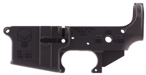 Spikes Tactical STLS015 Punisher Stripped Lower Receiver for AR-15, Multi-Caliber, 7075-T6 Aluminum, Black Anodized Finish Spikes Tactical STLS015 Punisher Stripped Lower Receiver for AR-15, Multi-Caliber, 7075-T6 Aluminum, Black Anodized Finish