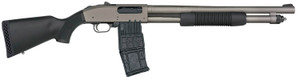 Mossberg 50219 590M 12 Gauge Shotgun with 18.5-inch Tungsten Gray Cerakote Barrel and Magpul SGA Safety Orange Synthetic Stock Mossberg 50219 590M 12 Gauge Shotgun with 18.5-inch Tungsten Gray Cerakote Barrel and Magpul SGA Safety Orange Synthetic Stock