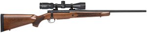 Mossberg Patriot Model 27941 .270 Winchester Bolt-Action Rifle with Vortex Crossfire II Scope, 22-Inch Fluted Barrel, Brown Walnut Stock