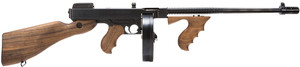 Thompson T1D 1927A-1 Deluxe 45 ACP Semi-Auto Rifle with 16.5-inch Finned Barrel and Walnut Stock Thompson T1D 1927A-1 Deluxe 45 ACP Semi-Auto Rifle with 16.5-inch Finned Barrel and Walnut Stock
