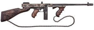 Thompson T150DC8 1927A-1 Wastelander .45 Caliber Semi-Auto Rifle with 18-Inch Finned Barrel Thompson T150DC8 1927A-1 Wastelander .45 Caliber Semi-Auto Rifle with 18-Inch Finned Barrel