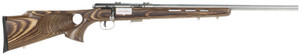 Savage Arms 94725 93 BTVS Full Size 22 WMR Bolt-Action Rifle with Satin Stainless Finish and Brown Thumbhole Stock Savage Arms 94725 93 BTVS Full Size 22 WMR Bolt-Action Rifle with Satin Stainless Finish and Brown Thumbhole Stock