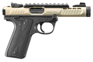 Ruger Mark IV 22/45 Lite .22 LR Pistol with 4.40-Inch Threaded Barrel and Black Checkered Grips Ruger Mark IV 22/45 Lite .22 LR Pistol with 4.40-Inch Threaded Barrel and Black Checkered Grips