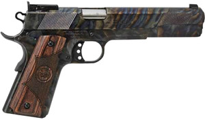 OAKS Wholesale Iver Johnson Arms Eagle XL Full Size 10mm Auto Pistol with 6-Inch Ported Barrel and Diamondwood Walnut Grips