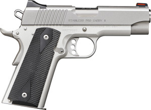 Kimber Mfg. Inc. 3200052CA Stainless Pro Carry II .45 ACP 4-Inch 7+1 Capacity with Satin Silver Frame and Black Synthetic Grips Kimber Mfg. Inc. 3200052CA Stainless Pro Carry II .45 ACP 4-Inch 7+1 Capacity with Satin Silver Frame and Black Synthetic Grips
