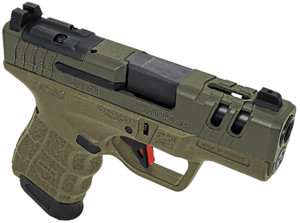 SAR USA SAR9SCG2OD Sub-Compact 9mm Luger Pistol with OD Green Polymer Frame and Optic Ready Slide SAR USA SAR9SCG2OD Sub-Compact 9mm Luger Pistol with OD Green Polymer Frame and Optic Ready Slide
