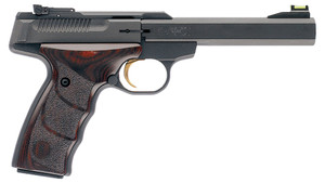 Browning Buck Mark Plus .22 LR Pistol with 5.50 Inch Slab Side Barrel and Matte Black Finish - Part Number 051429490