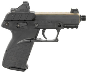 Kel-Tec P17 Tan/Black with Optic and Holster * 22 LR, 16+1 Capacity, 3.80" Barrel