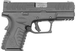Springfield Armory XDME9389CBOSPCA 9mm Luger Subcompact Pistol with 3.8-inch Barrel and Black Cerakote Finish