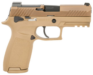 Sig Sauer P320 M18 9mm Luger Coyote PVD Finish with 3.9-inch Barrel and Night Sights - Part 320CA9M18MSCA