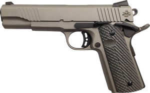 Armscor Rock Island 56419 Rock Standard FS 45 ACP 5-Inch Barrel with Beavertail Frame and Black G10 Grips