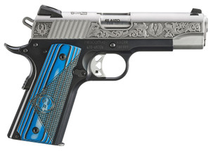 Ruger Model 16702 NW Port Nighthawk 45 ACP 4.25-Inch Barrel with Blue and Black Deluxe Checkered G10 Grips