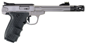 Smith & Wesson 12078 Performance Center Victory Target 22 LR 6" MB 10+1 Stainless Steel Tandemkross Black HiveGrip with Integrated Target Thumb Rest Grip Smith & Wesson 12078 Performance Center Victory Target 22 LR 6" MB 10+1 Stainless Steel Tandemkross Black HiveGrip with Integrated Target Thumb Rest Grip