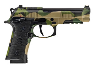 Beretta USA SPEC0741A15 92XI SAO 9mm Luger Pistol with Splinter Camo Cerakote Finish Beretta USA SPEC0741A15 92XI SAO 9mm Luger Pistol with Splinter Camo Cerakote Finish