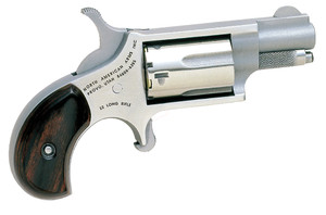 North American Arms NAA 22LR Mini-Revolver - Compact 5-Shot Stainless Steel with Rosewood Grip North American Arms NAA 22LR Mini-Revolver - Compact 5-Shot Stainless Steel with Rosewood Grip