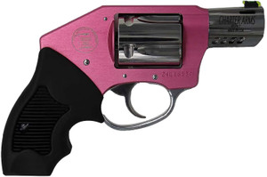 Charter Arms Off Duty Coyote .380 ACP Revolver with Pink Aluminum Frame * 2-inch Ported Barrel, 5-Round Capacity Charter Arms Off Duty Coyote .380 ACP Revolver with Pink Aluminum Frame * 2-inch Ported Barrel, 5-Round Capacity