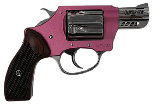 Charter Arms 53805 Coyote .380 ACP 5-Shot Revolver with Pink Aluminum Frame and Rosewood Checkered Grips Charter Arms 53805 Coyote .380 ACP 5-Shot Revolver with Pink Aluminum Frame and Rosewood Checkered Grips