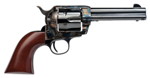 Cimarron PP400 Frontier Revolver - 4.75-inch Blued Steel Barrel, 38 Special / 357 Mag, Walnut Grips