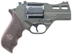 Chiappa Firearms Rhino 30SAR .357 Mag Revolver with Green Cerakote Barrel and Walnut Grip