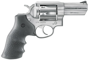 Ruger GP100 Model 1715 .357 Magnum Revolver with 3-Inch Satin Stainless Steel Barrel and Hogue Monogrip