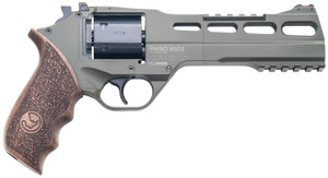 Chiappa Firearms CF340.282 Rhino 60SAR .357 Magnum Revolver with Green Cerakote Barrel and Walnut Grips