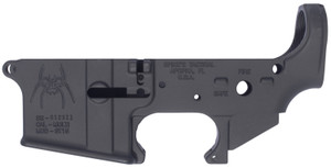 Spikes Tactical STLS018 Spider Stripped Lower Receiver for AR-15 - Multi-Caliber 7075-T6 Aluminum, Black Anodized Finish