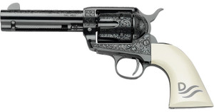 Pietta GW45RR434NMUI Great Western II Red River .45 Colt Revolver with 4.75-Inch Barrel and Ivory Engraved Grips