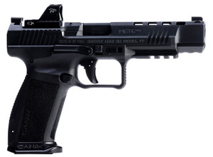Canik Mete SFX 9mm Luger Pistol with Optic Cut, 5.2-inch Barrel, Black Finish