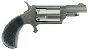 NAA 22MGRC Mini-Revolver in 22 WMR with Stainless Steel Frame and Black Rubber Grip