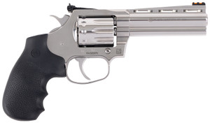 Colt Mfg King Cobra Target .22 LR Revolver with 4.25-inch Stainless Steel Barrel and Black Hogue Overmolded Grips