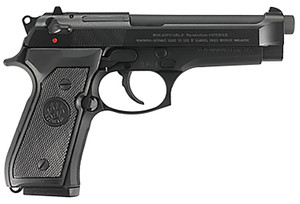 Beretta USA J92F300M 92FS Full Size 9mm Pistol with 15+1 Capacity and Black Bruniton Finish
