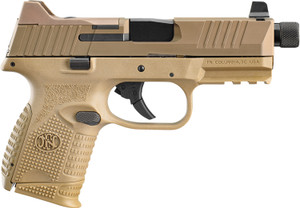 FN 66100781 509CT NS 9mm Luger Compact Pistol with 4.32-Inch Threaded Barrel and Flat Dark Earth Finish
