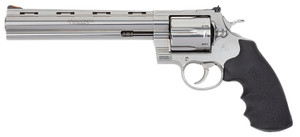 Colt Mfg ANACONDASP8RTS Anaconda 44 Mag Revolver with 8-inch Stainless Barrel and Black Hogue Grip
