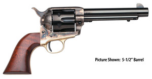 Taylors & Company Ranch Hand 45 Colt Revolver with 4.75-Inch Blued Barrel and Walnut Grips