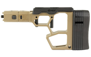 MDT SRS-XF Premier Folding Buttstock in Flat Dark Earth – Compact Rifle Stock for Versatile Shooting