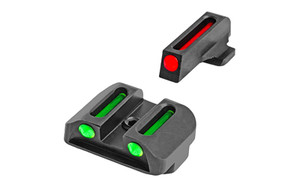 TRUGLO Brite-Site Fiber Optic Sight Set for Handguns - Red Front and Green Rear