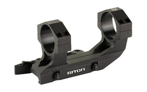 Riton Optics 34mm QD Cantilever Mount - Black (Part #X34QD)