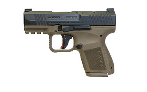 CANIK METE MC9 9mm Micro Compact Semi-Automatic Pistol with 10-Round Capacity in Black and Flat Dark Earth