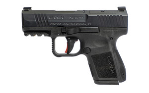 CANIK METE MC9, Semi-automatic, Striker Fired, Polymer Frame Pistol, Micro Compact, 9MM, 3.18 Barrel, Matte Finish, Black, Optic Ready, 10 Rounds, 2 Magazines, California Compliant HG7651CA-N