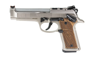 Beretta 92X Performance Defensive Classic 9mm Pistol - Silver, 10-Round Capacity