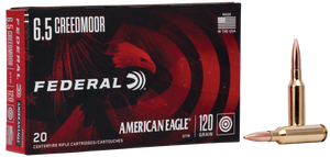 Federal American Eagle, Fed Ae65crd2       6.5crd   120 Otm          20/10 Federal American Eagle, Fed Ae65crd2       6.5crd   120 Otm          20/10