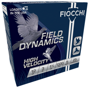 Fiocchi Field Dynamics, Fio 123hv5    High Vel 12   3in   5sht 1-3/4 25/10 Fiocchi Field Dynamics, Fio 123hv5    High Vel 12   3in   5sht 1-3/4 25/10