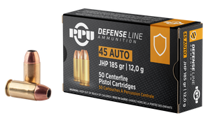 Ppu Defense, Ppu Ppd45 45acp 185 Jhp 50/10 Ppu Defense, Ppu Ppd45 45acp 185 Jhp 50/10