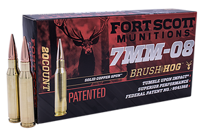 Fort Scott Munitions Tumble Upon Impact (tui), Fsm 7mm08-120-scv1 7mm08 120gr Scs Tui 20/10 Fort Scott Munitions Tumble Upon Impact (tui), Fsm 7mm08-120-scv1 7mm08 120gr Scs Tui 20/10