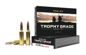 Nosler Trophy Grade, Nosler 61014 Tga-6.5 Prc 140gr Ab Sp 20/10 Nosler Trophy Grade, Nosler 61014 Tga-6.5 Prc 140gr Ab Sp 20/10
