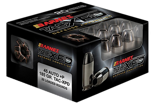 Barnes Bullets Tac-xpd Defense, Brns 21555 Bpd45ap1    Tacxpd 45a+p 185 Txp  20/10 Barnes Bullets Tac-xpd Defense, Brns 21555 Bpd45ap1    Tacxpd 45a+p 185 Txp  20/10